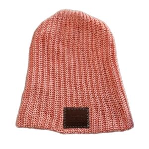 Love Your Melon Pink Knit Cute And Cozy Warm Winter Beanie